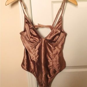 Gold shiny bodysuit new no tag